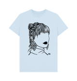 Sky Blue Printed T-shirt