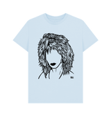 Sky Blue Printed T-shirt