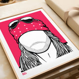 'Axl Rose' Guns n Roses Art Print