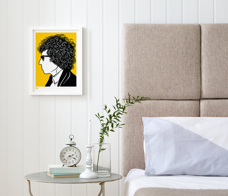 'Bob Dylan' Musician Art Print