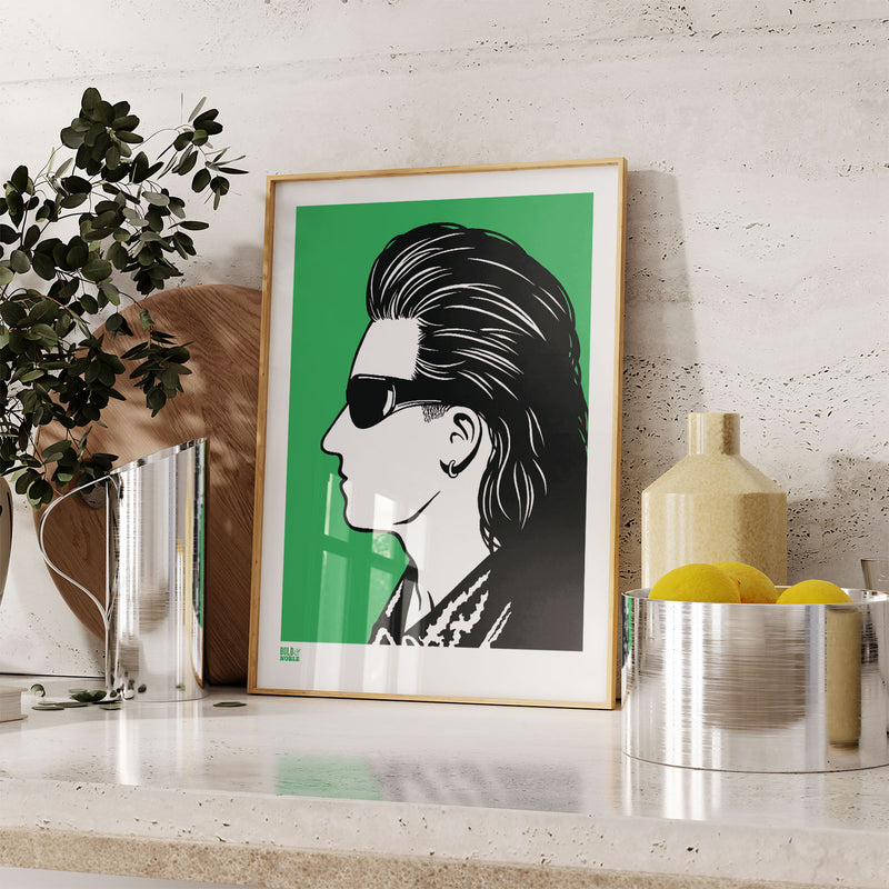 'Bono' U2 Musician Art Print