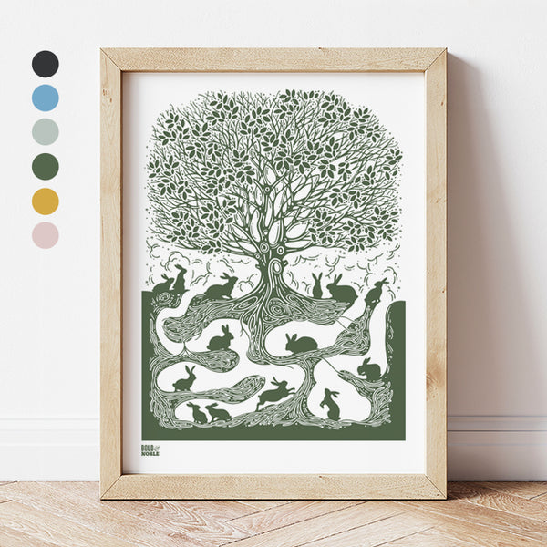 'The Burrow' Countryside Art Print