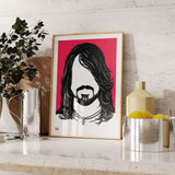 'Dave Grohl' Foo Fighters Art Print