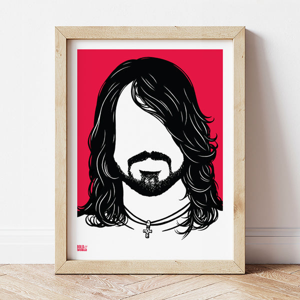 'Dave Grohl' Foo Fighters Art Print