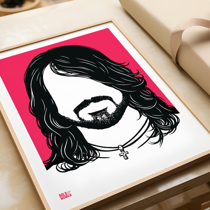 'Dave Grohl' Foo Fighters Art Print