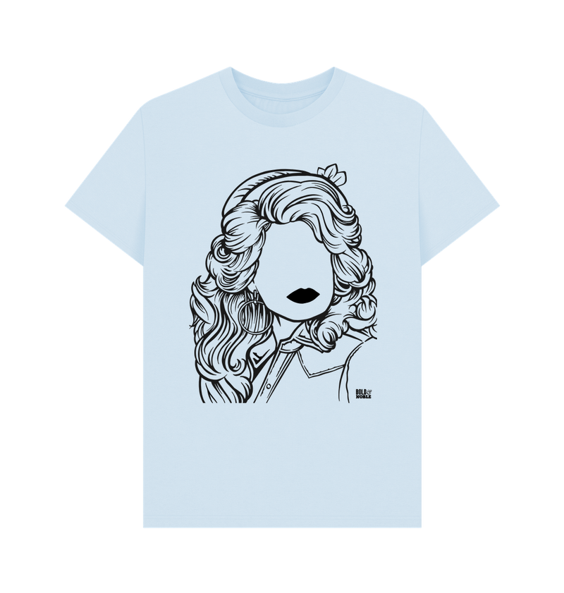 Sky Blue Printed T-shirt