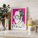 'Elton John' Musician Art Print