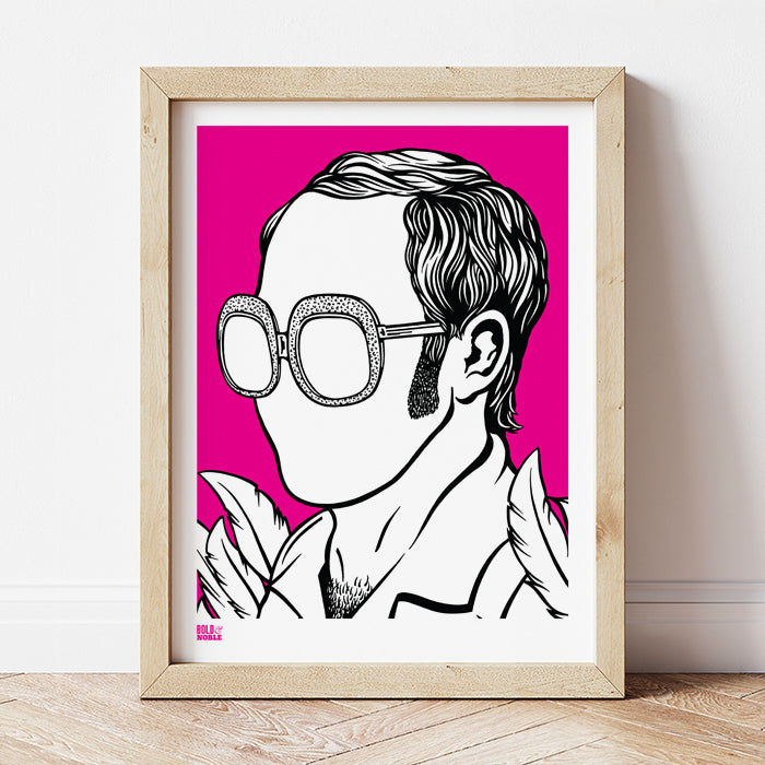 'Elton John' Musician Art Print