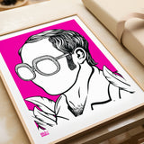 'Elton John' Musician Art Print