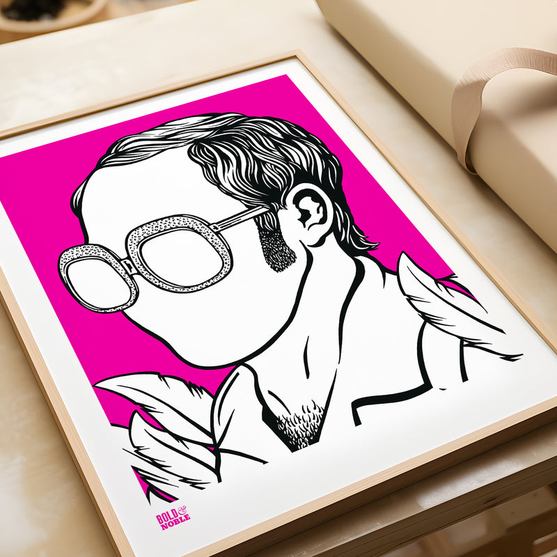 'Elton John' Musician Art Print