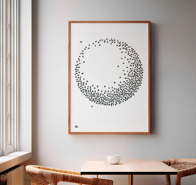 'Flocking Birds' Nature Art Print