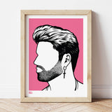 'George Michael' Musician Art Print