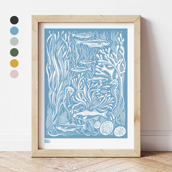 'Marine' Coastal Art Print