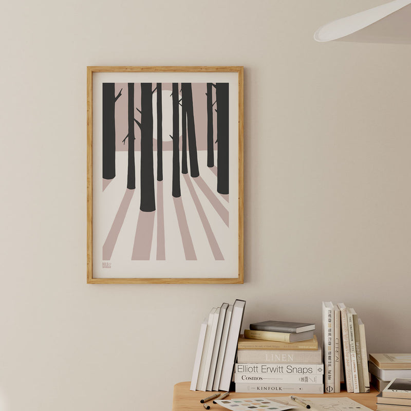 'In the Woods' Trees Art Print